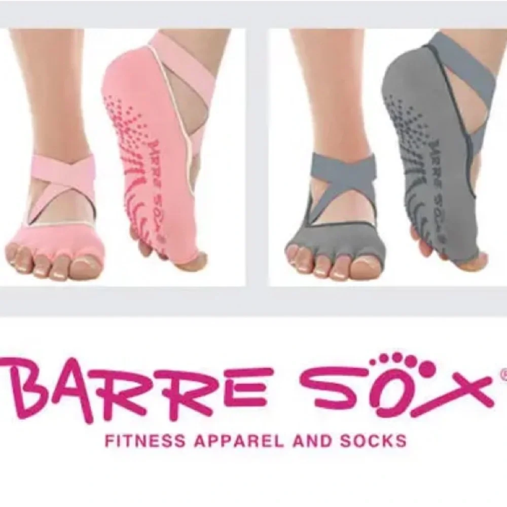 Barre Sox Grip Socks Color: Smokey Grey Ballerina